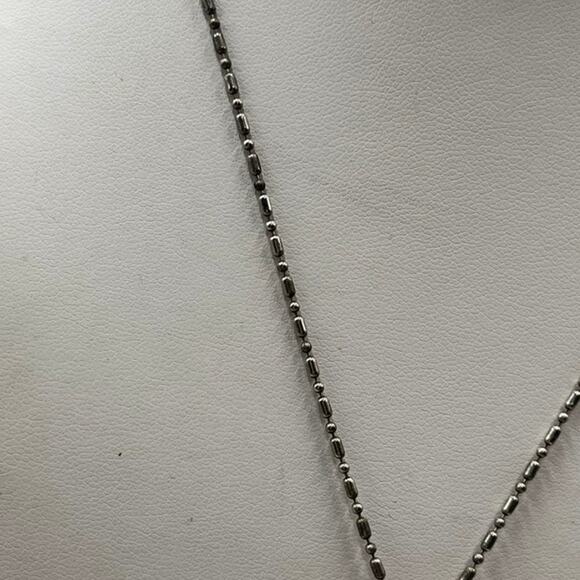 AA 925 Sterling Silver Scroll Prayer Box Locket Pendant Ball Link Chain Necklace - Picture 2 of 9